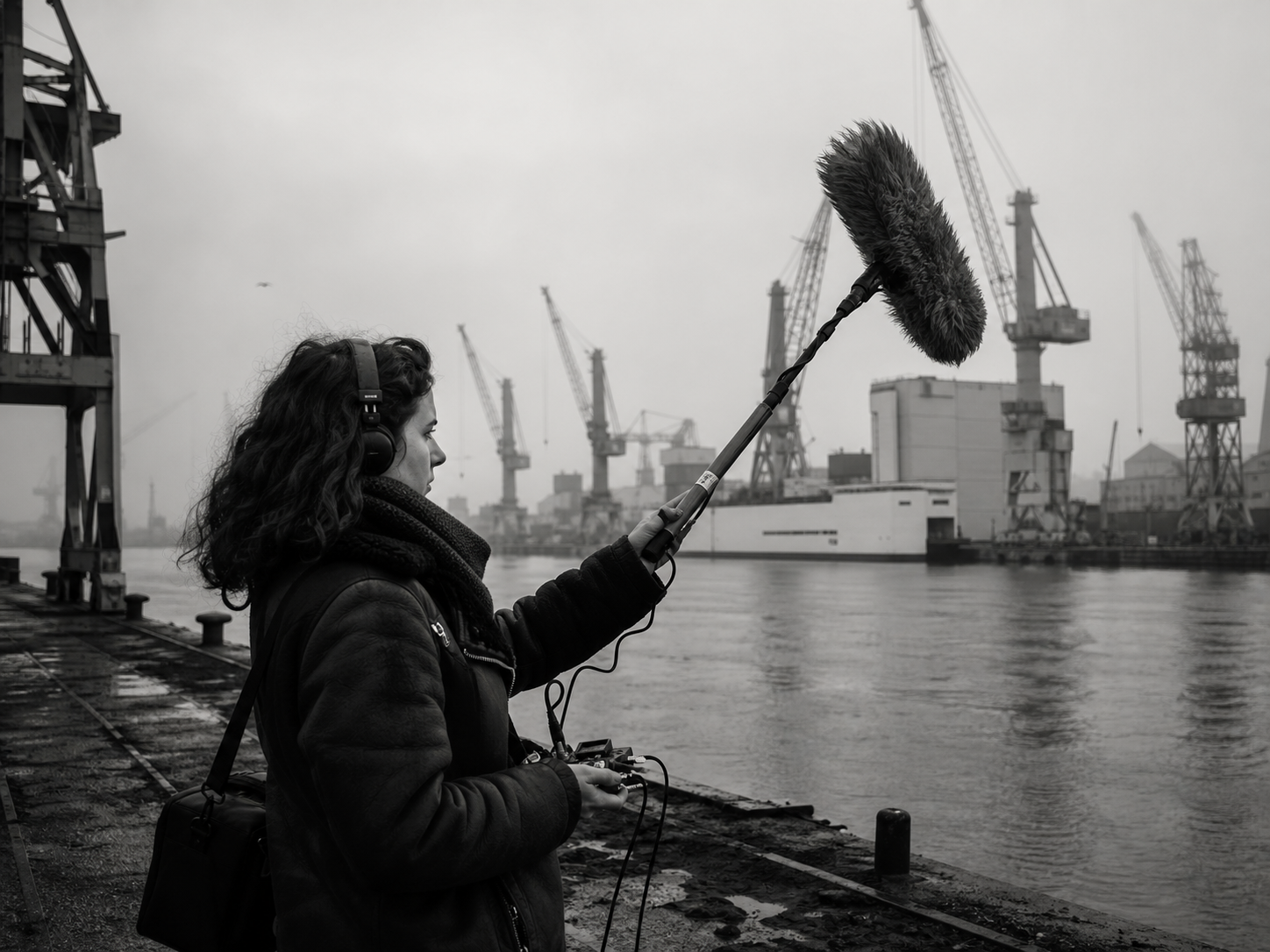 Prise de son sur le port de Nantes